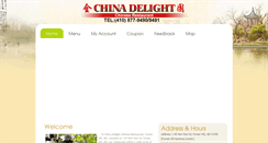 Desktop Screenshot of chinadelightforesthill.com